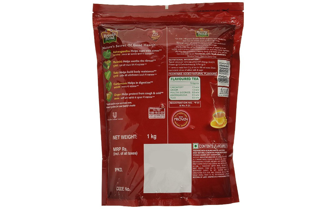 Brooke Bond Red Label Natural Care    Pack  1 kilogram